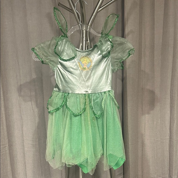 Vintage Disney Tinker Bell Sparkling Green Costume - Picture 3 of 11